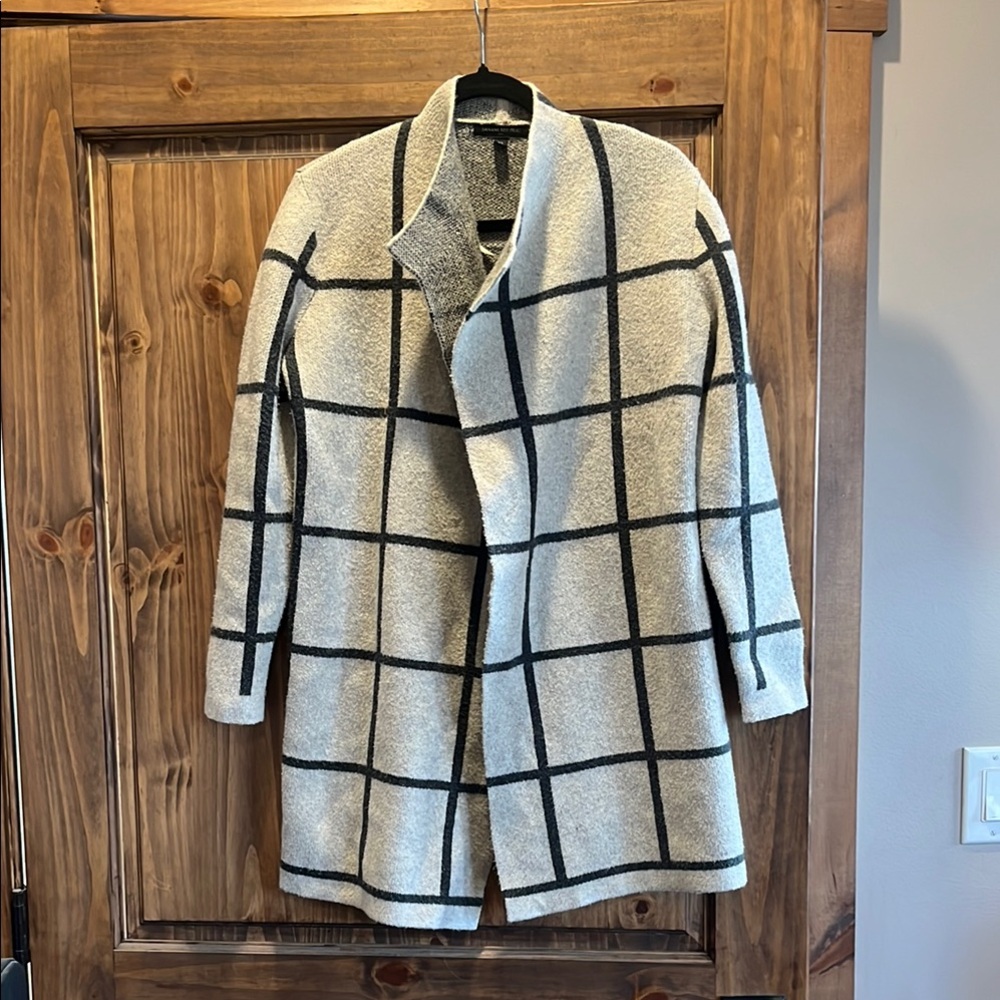 Banana Republic Gray and Black Cardigan Sweater